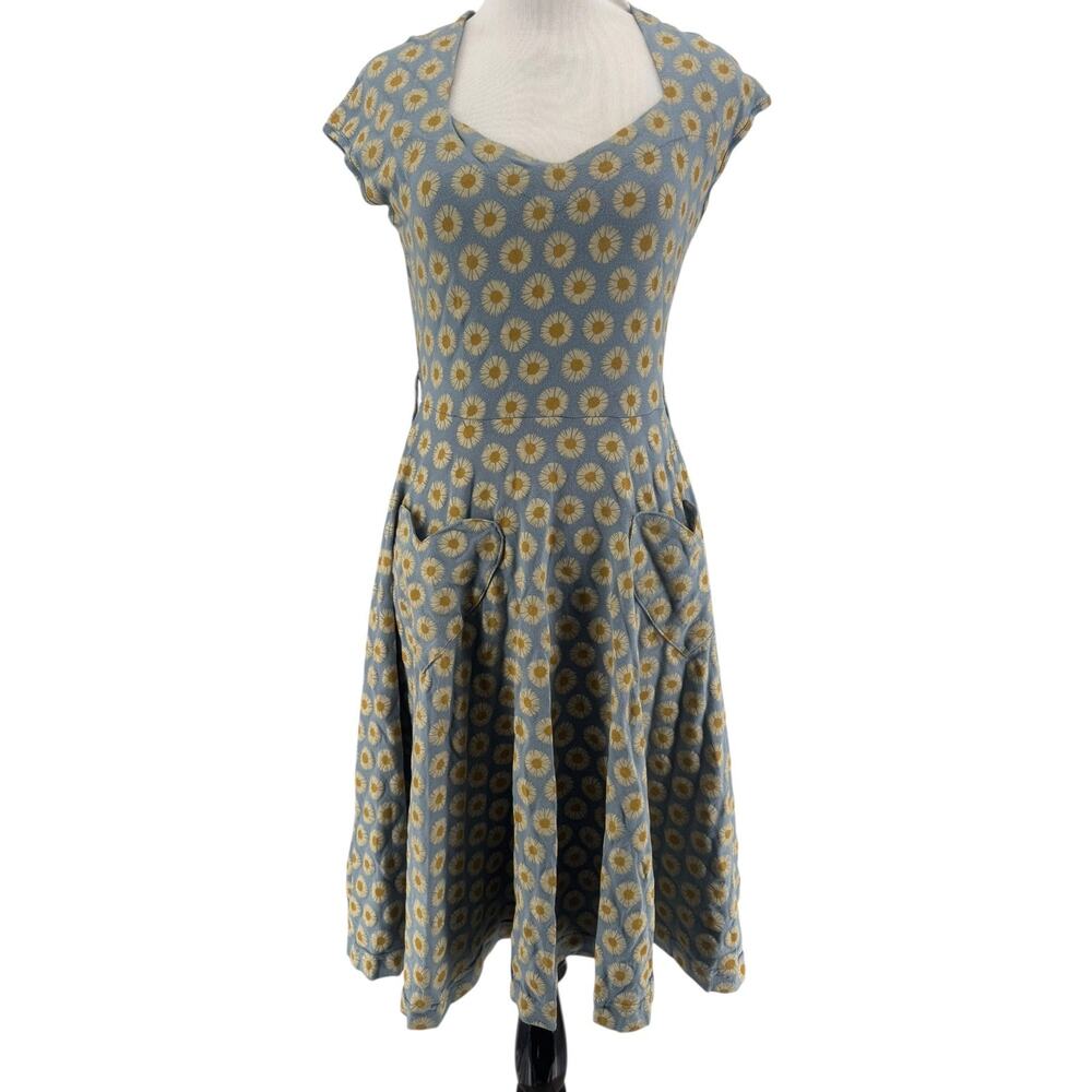Effie's Heart Sunflower Print Midi Dress